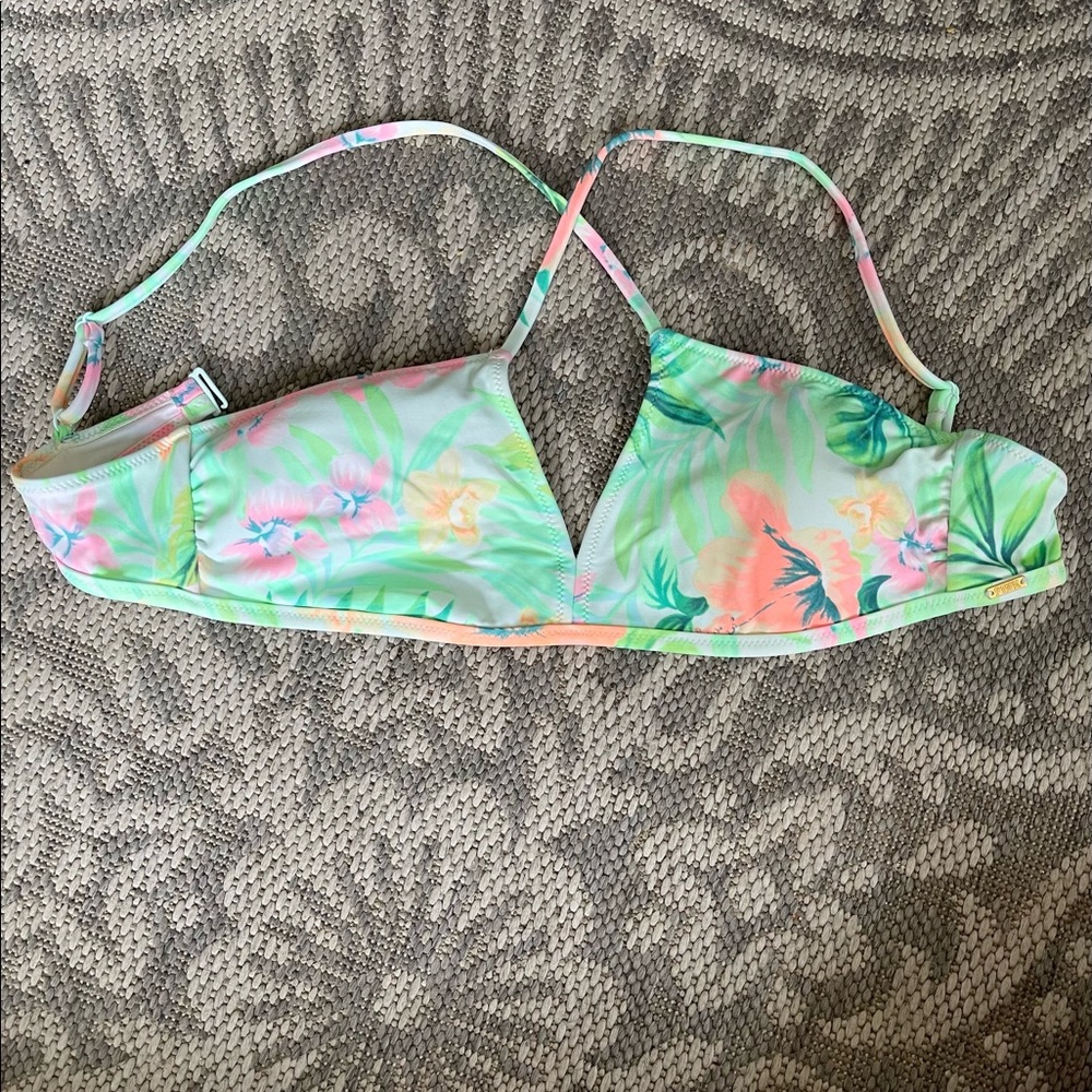 VS pink strapless swimsuit top